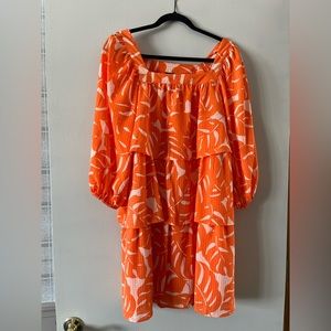 Target Who What Wear tropical tiered dress